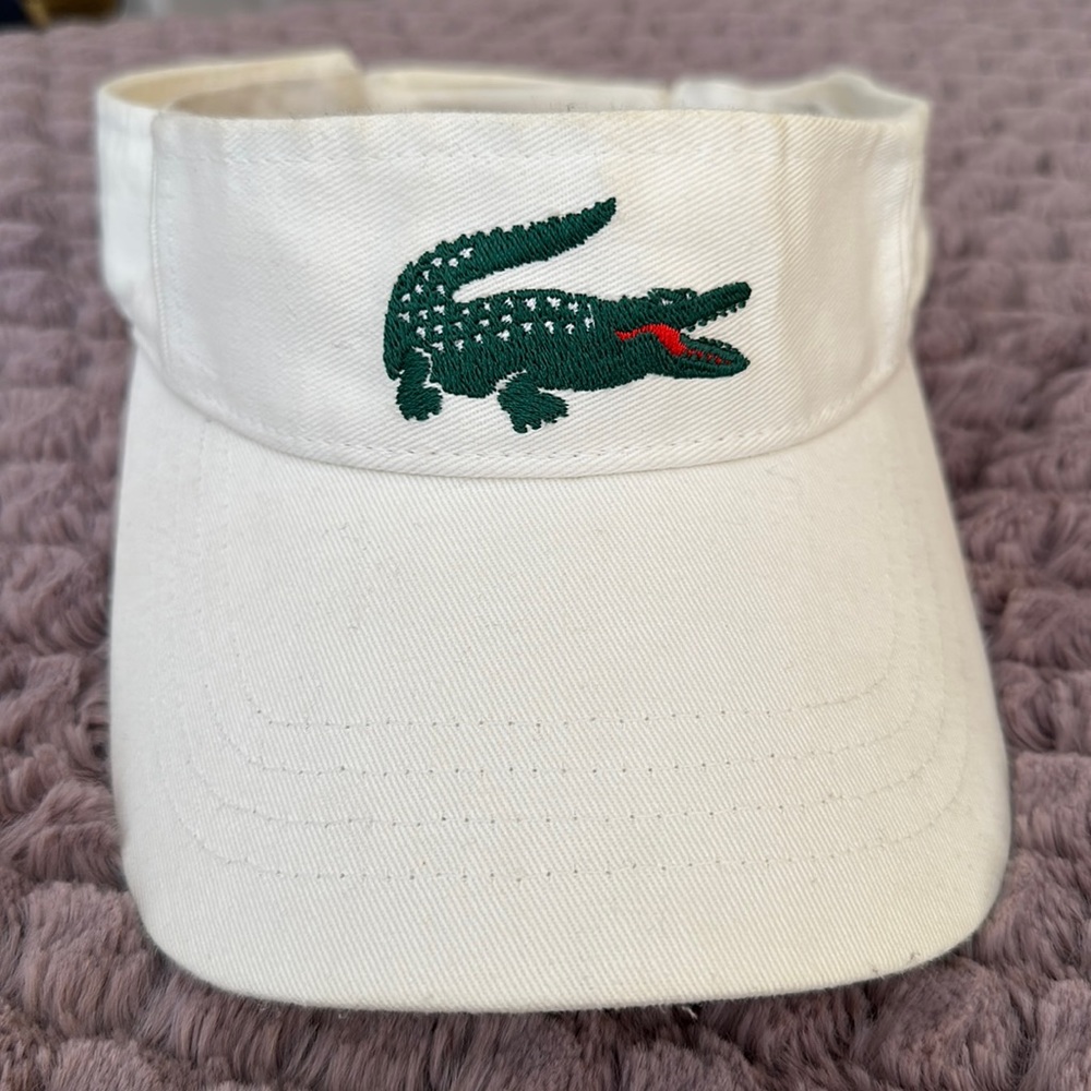 Lacoste alligator visor